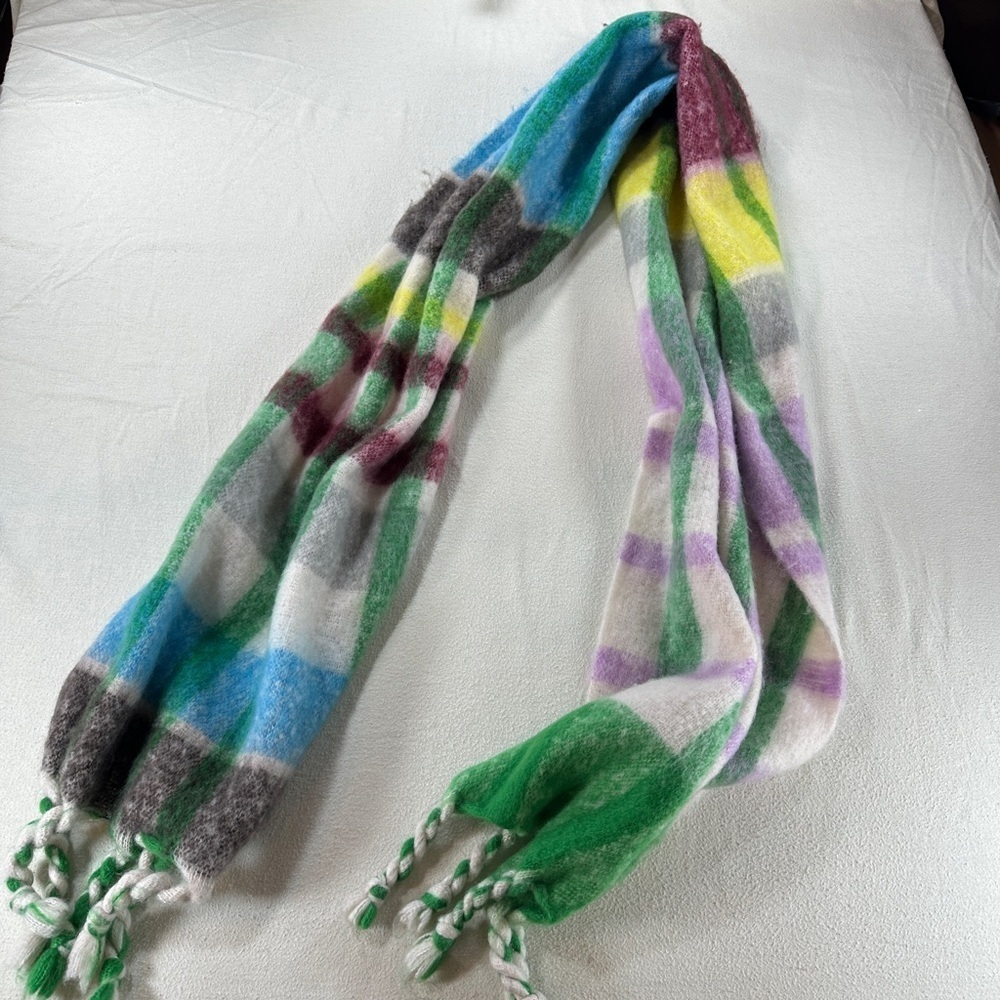 Lulu Oversized Multicolor Plaid Women's Scarf